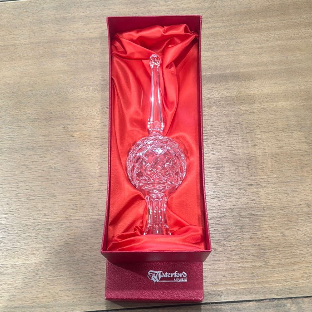 Waterford Crystal Tree Topper/Home Decor NEW in box